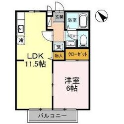 ＣＡＳＡあしだ　Ａ棟の物件間取画像